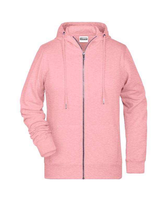 Ladies' Zip Hoody Sweat-Jacke mit Kapuze und Reißverschluss rot, Gr. XXL