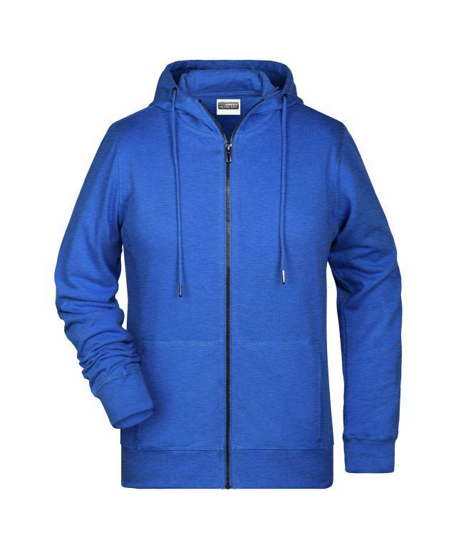 Ladies' Zip Hoody Sweat-Jacke mit Kapuze und Reißverschluss blau, Gr. XL