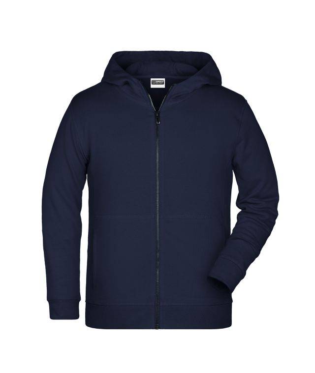 Children's Zip Hoody Sweat-Jacke mit Kapuze und Reißverschluss blau, Gr. XL