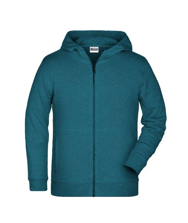 Children's Zip Hoody Sweat-Jacke mit Kapuze und Reißverschluss blau, Gr. XL