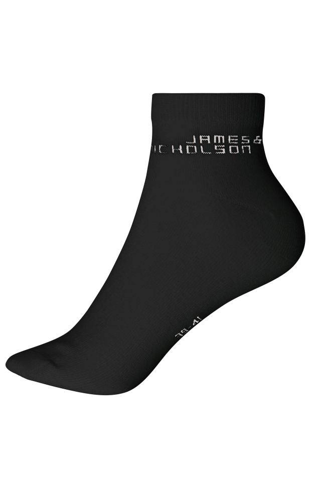 Bio Sneaker Socks Klassische, kurze Socke mit hohem BIO-Baumwollanteil schwarz, Gr. 35-38