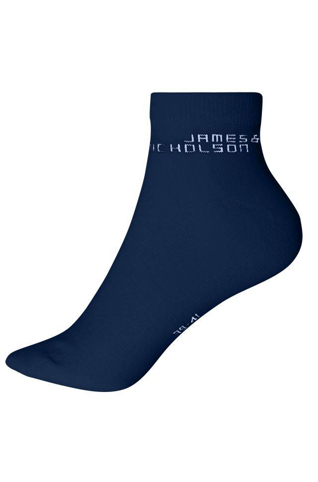 Bio Sneaker Socks Klassische, kurze Socke mit hohem BIO-Baumwollanteil blau, Gr. 42-44