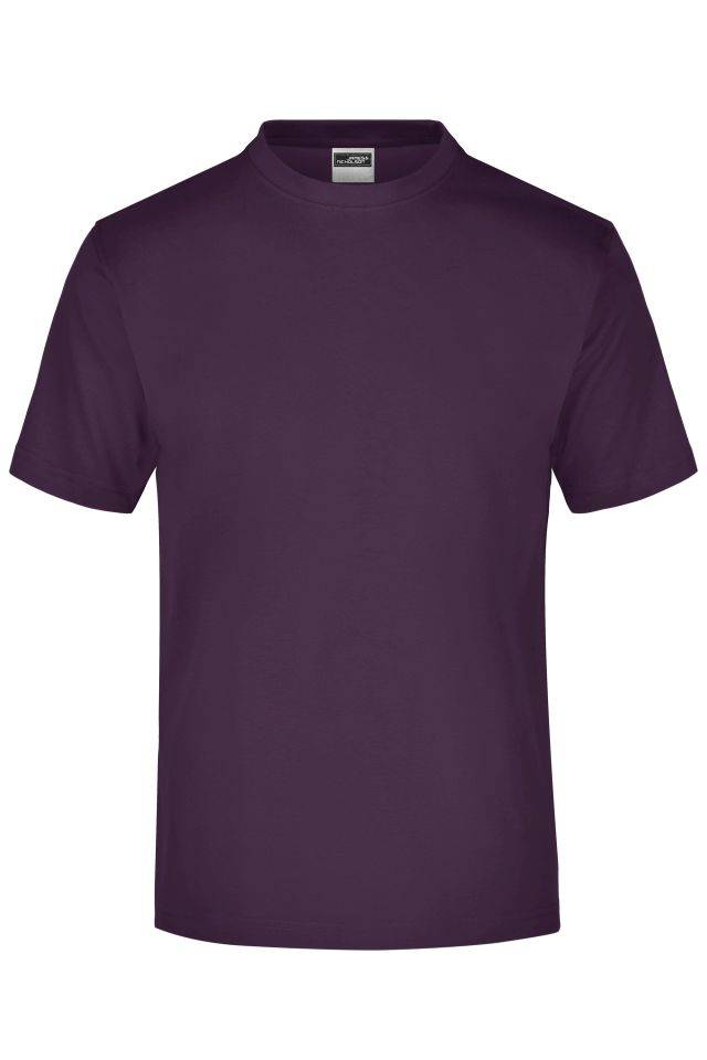 Round-T Medium (150g/m²) Komfort-T-Shirt aus Single-Jersey lila/braun, Gr. L