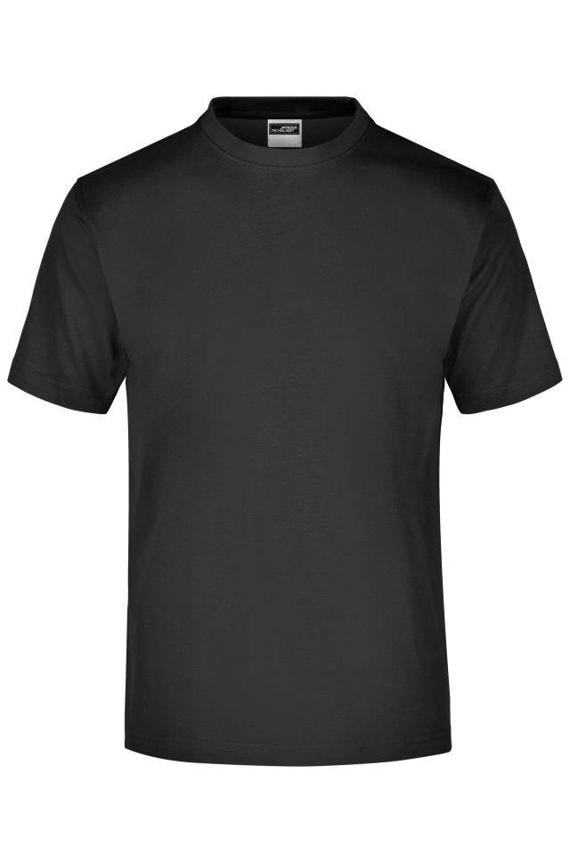 Round-T Medium (150g/m²) Komfort-T-Shirt aus Single-Jersey schwarz, Gr. M