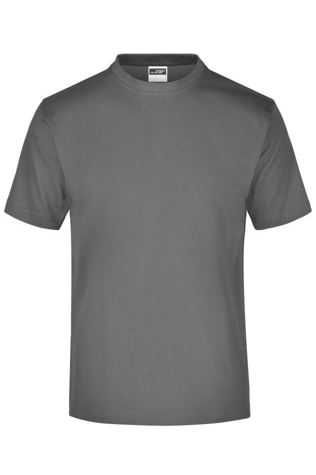 Round-T Medium (150g/m²) Komfort-T-Shirt aus Single-Jersey grau, Gr. XL