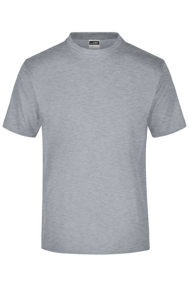 Round-T Medium (150g/m²) Komfort-T-Shirt aus Single-Jersey grau, Gr. M