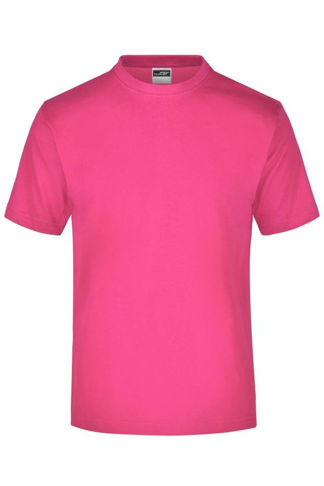 Round-T Medium (150g/m²) Komfort-T-Shirt aus Single-Jersey pink, Gr. XL