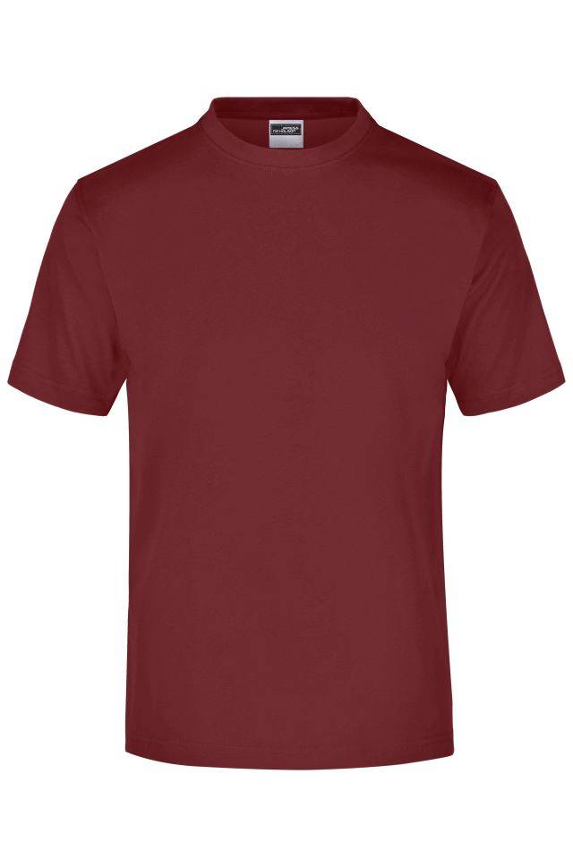 Round-T Medium (150g/m²) Komfort-T-Shirt aus Single-Jersey rot/weinrot, Gr. M