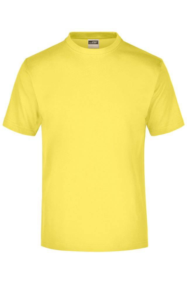 Round-T Medium (150g/m²) Komfort-T-Shirt aus Single-Jersey gelb, Gr. M