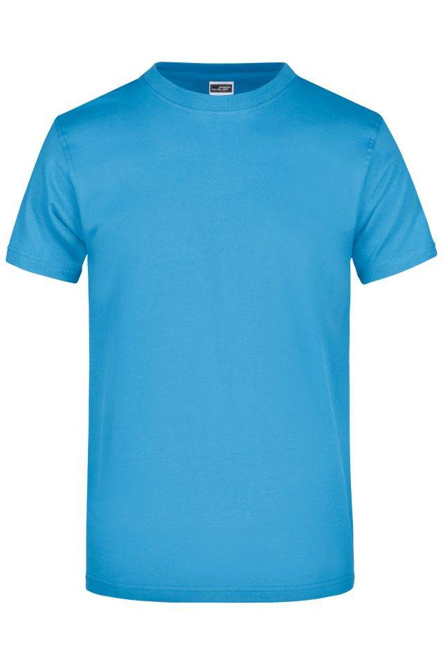 Round-T Heavy (180g/m²) Komfort-T-Shirt aus strapazierfähigem Single-Jersey blau, Gr. L