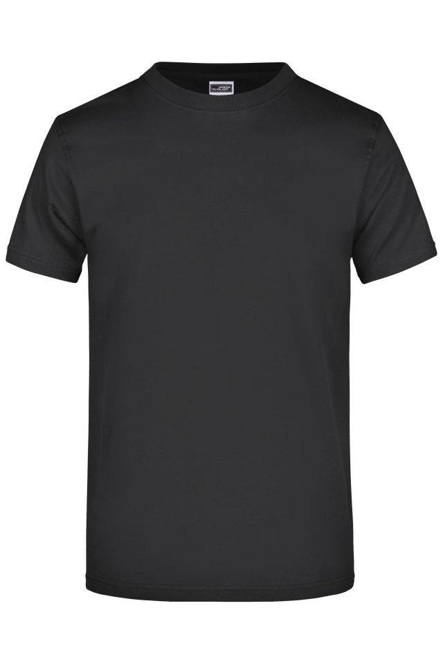 Round-T Heavy (180g/m²) Komfort-T-Shirt aus strapazierfähigem Single-Jersey schwarz, Gr. 3XL