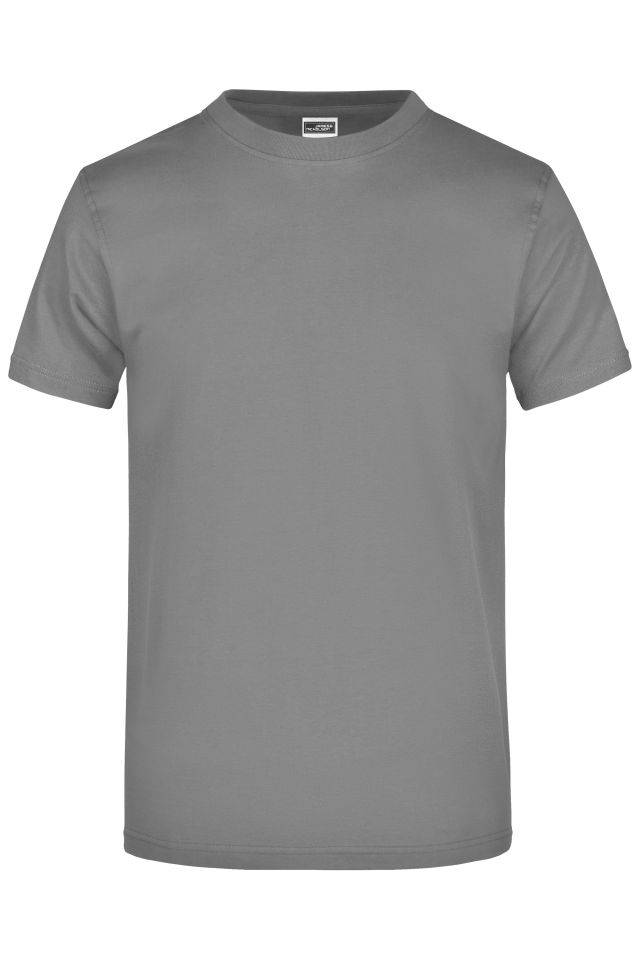Round-T Heavy (180g/m²) Komfort-T-Shirt aus strapazierfähigem Single-Jersey grau, Gr. 3XL