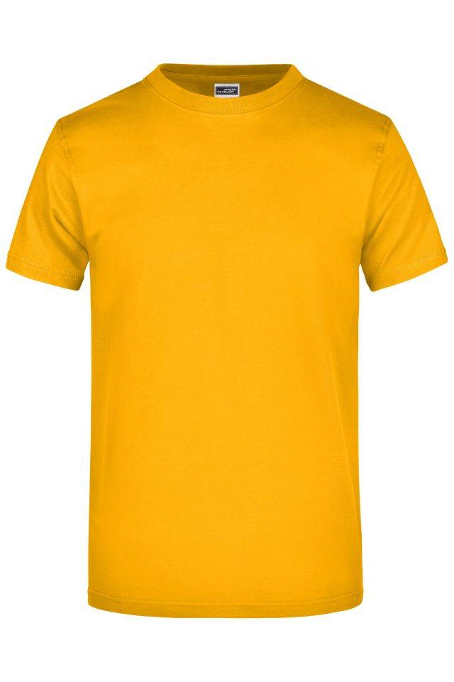 Round-T Heavy (180g/m²) Komfort-T-Shirt aus strapazierfähigem Single-Jersey gelb, Gr. XXL