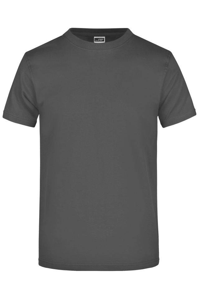 Round-T Heavy (180g/m²) Komfort-T-Shirt aus strapazierfähigem Single-Jersey grau, Gr. M