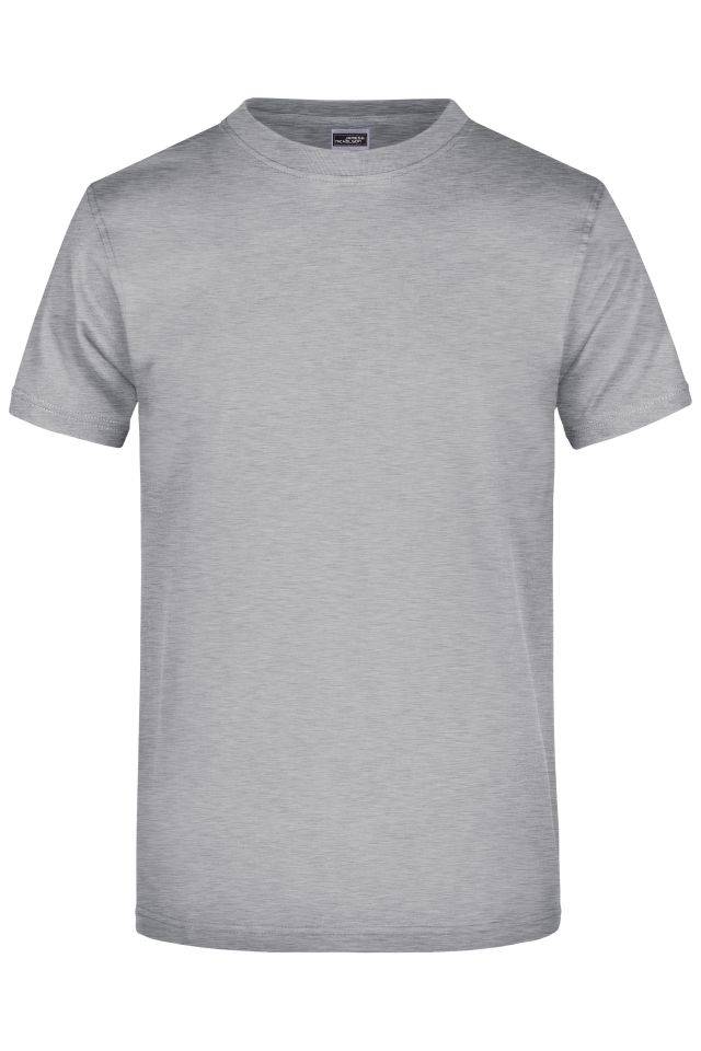 Round-T Heavy (180g/m²) Komfort-T-Shirt aus strapazierfähigem Single-Jersey grau, Gr. XL