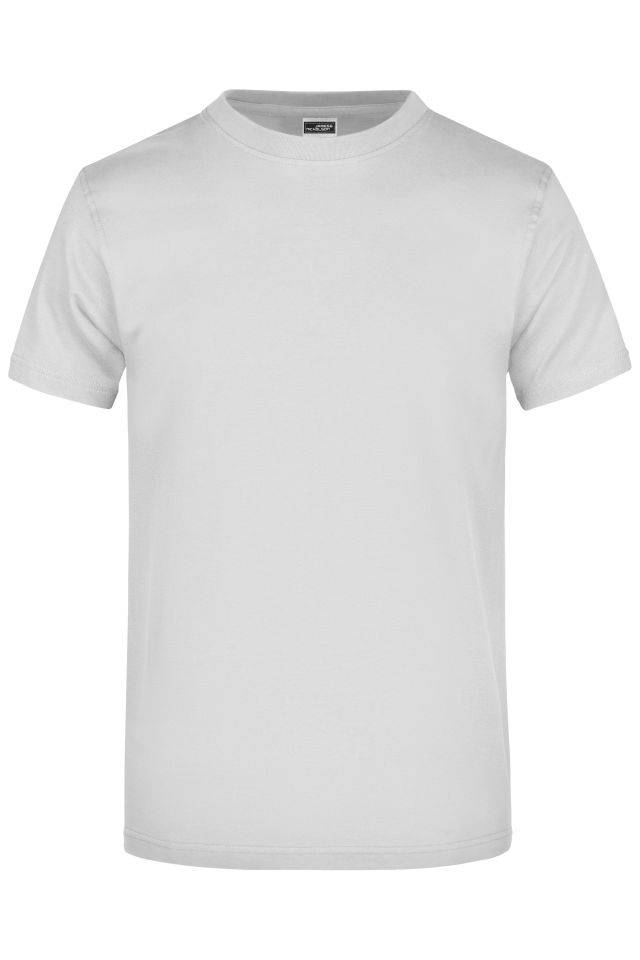 Round-T Heavy (180g/m²) Komfort-T-Shirt aus strapazierfähigem Single-Jersey grau, Gr. L