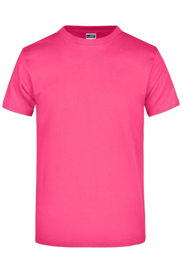Round-T Heavy (180g/m²) Komfort-T-Shirt aus strapazierfähigem Single-Jersey pink, Gr. S