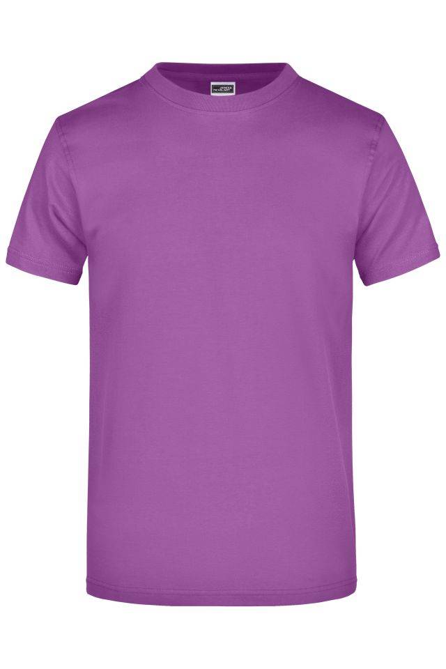 Round-T Heavy (180g/m²) Komfort-T-Shirt aus strapazierfähigem Single-Jersey lila, Gr. XL