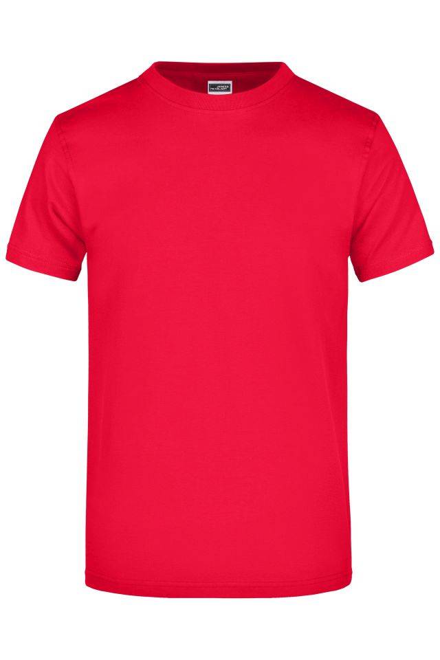 Round-T Heavy (180g/m²) Komfort-T-Shirt aus strapazierfähigem Single-Jersey rot, Gr. XXL