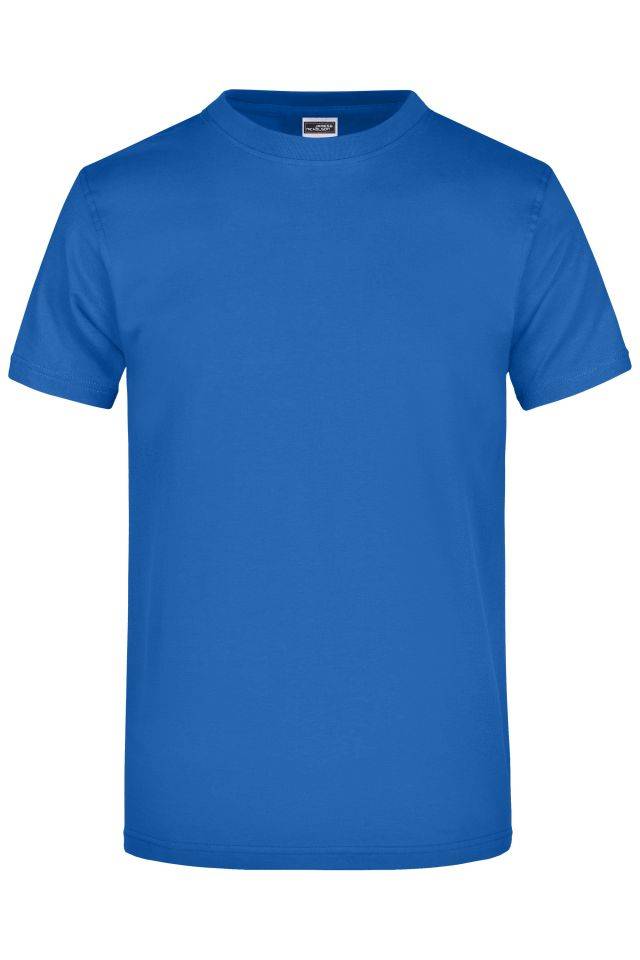 Round-T Heavy (180g/m²) Komfort-T-Shirt aus strapazierfähigem Single-Jersey blau, Gr. 4XL