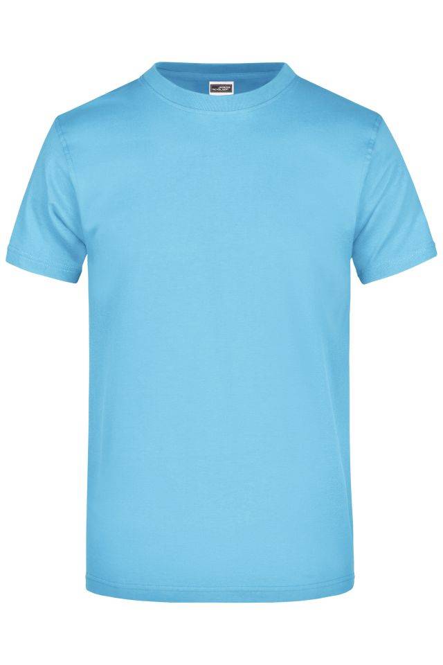 Round-T Heavy (180g/m²) Komfort-T-Shirt aus strapazierfähigem Single-Jersey blau, Gr. 5XL