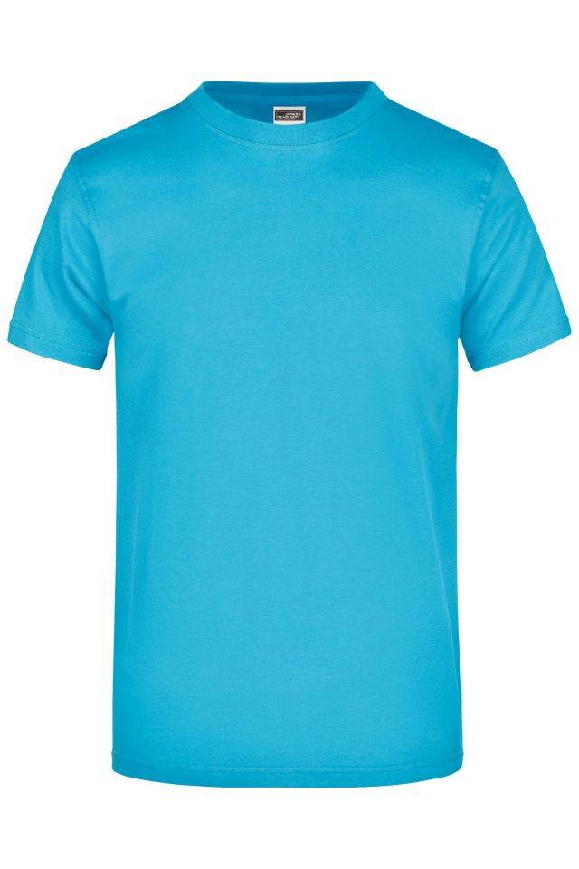Round-T Heavy (180g/m²) Komfort-T-Shirt aus strapazierfähigem Single-Jersey blau, Gr. S