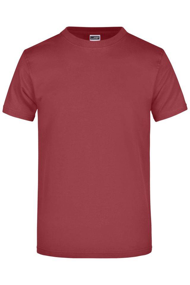 Round-T Heavy (180g/m²) Komfort-T-Shirt aus strapazierfähigem Single-Jersey rot/weinrot, Gr. 4XL