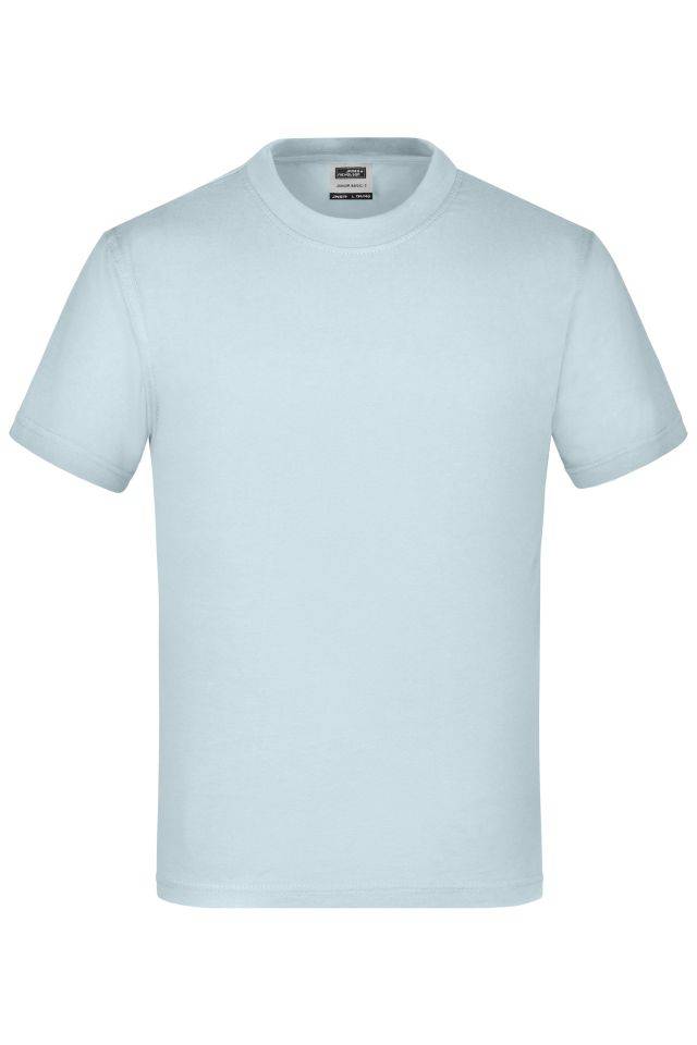 Junior Basic-T Kinder Komfort-T-Shirt aus hochwertigem Single-Jersey blau, Gr. XXL
