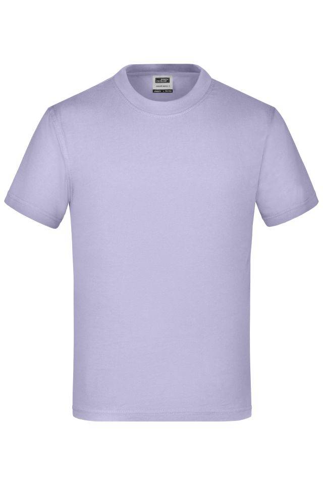 Junior Basic-T Kinder Komfort-T-Shirt aus hochwertigem Single-Jersey lila, Gr. XS