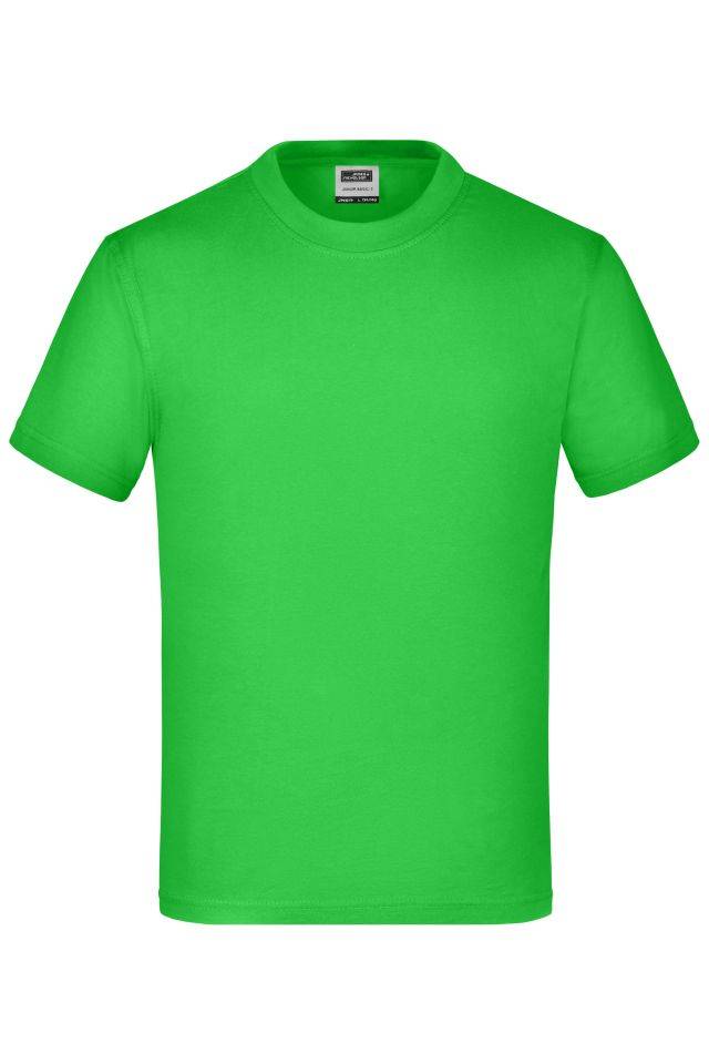 Junior Basic-T Kinder Komfort-T-Shirt aus hochwertigem Single-Jersey grün, Gr. XS