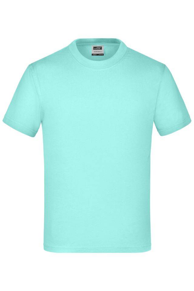Junior Basic-T Kinder Komfort-T-Shirt aus hochwertigem Single-Jersey grün, Gr. XL