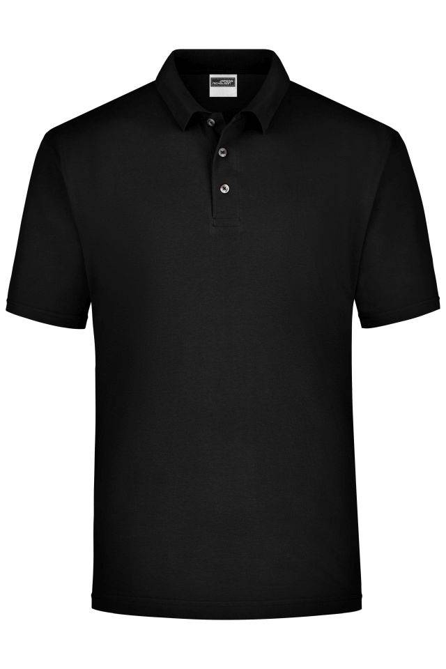 Polo-Piqué Medium Klassisches Polohemd für Freizeit und Sport schwarz, Gr. 3XL