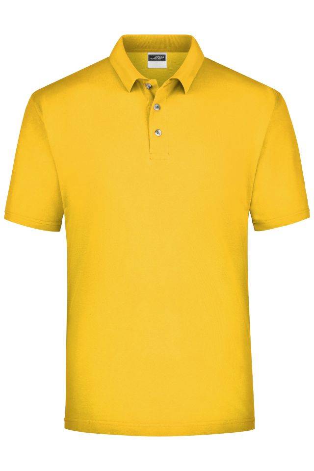 Polo-Piqué Medium Klassisches Polohemd für Freizeit und Sport gelb, Gr. S