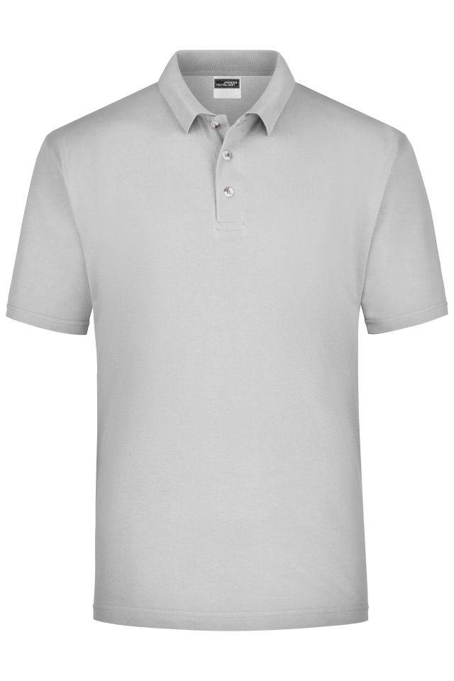 Polo-Piqué Medium Klassisches Polohemd für Freizeit und Sport grau, Gr. XXL