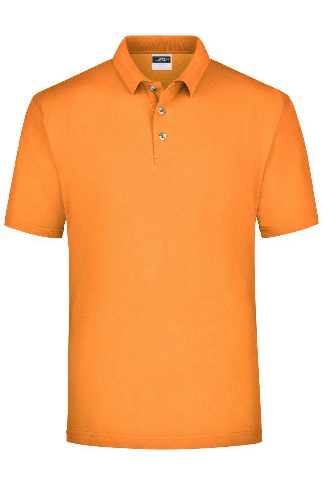 Polo-Piqué Medium Klassisches Polohemd für Freizeit und Sport orange, Gr. M