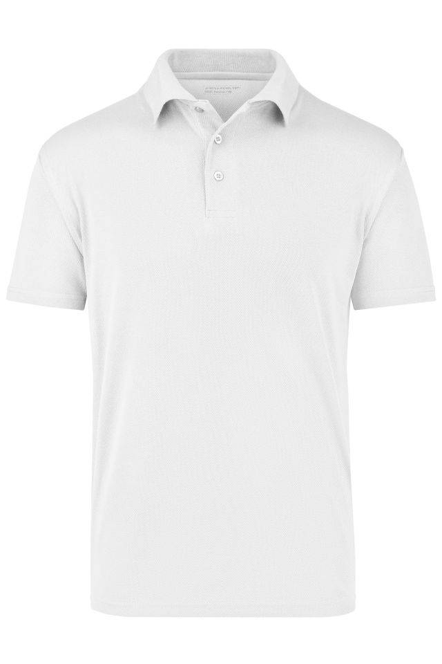 Function Polo Polohemd aus hochfunktionellem CoolDry® weiß, Gr. M