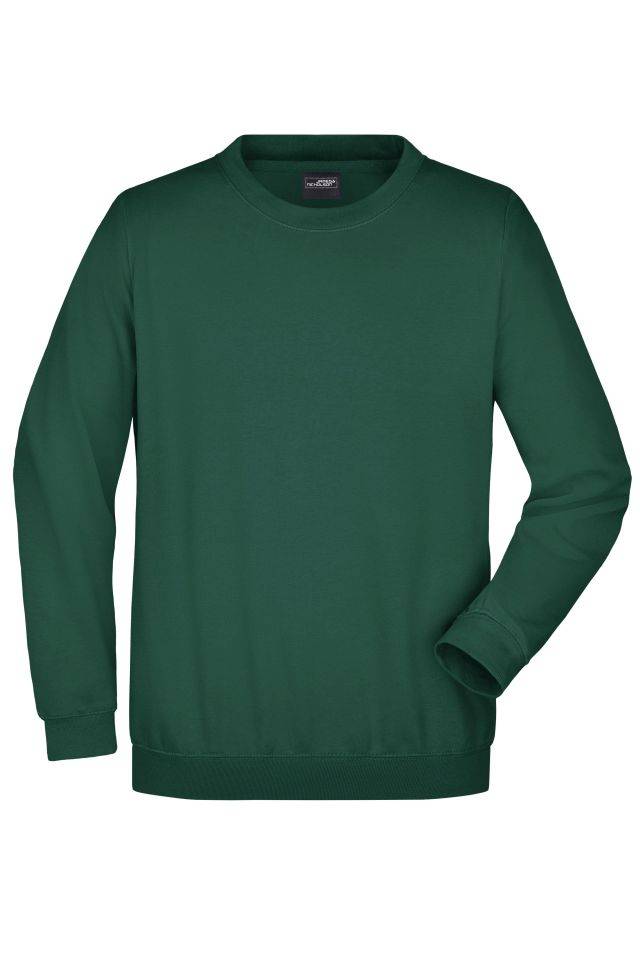 Round-Sweat Heavy Klassisches Komfort Rundhals-Sweatshirt grün, Gr. 5XL