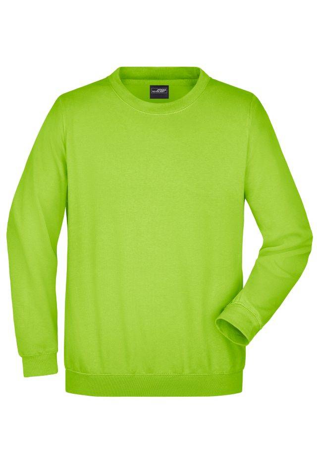 Round-Sweat Heavy Klassisches Komfort Rundhals-Sweatshirt grün, Gr. S