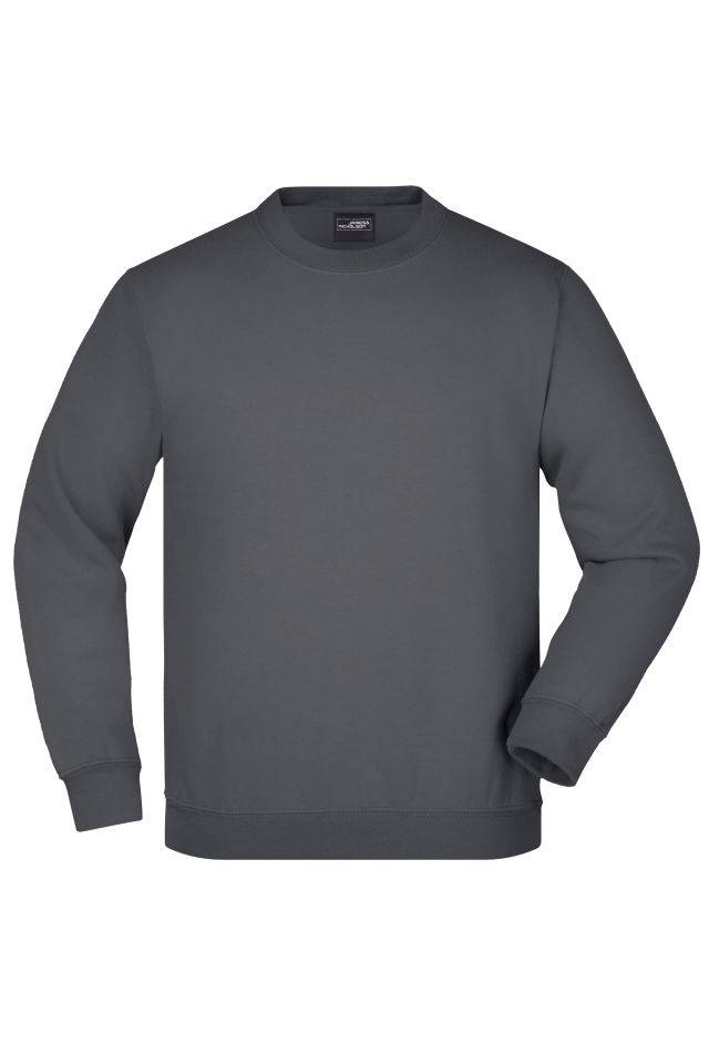 Round-Sweat Heavy Junior Klassisches Komfort Rundhals-Sweatshirt grau, Gr. S
