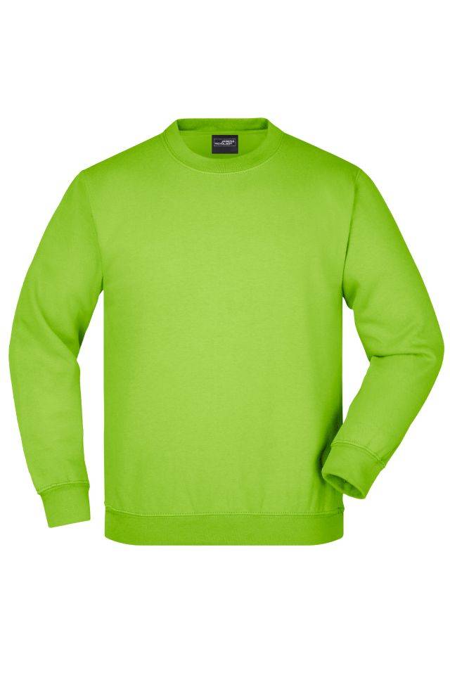 Round-Sweat Heavy Junior Klassisches Komfort Rundhals-Sweatshirt grün, Gr. S