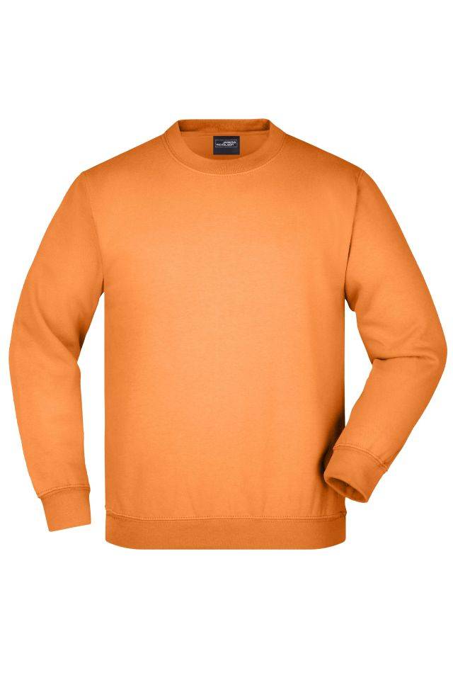 Round-Sweat Heavy Junior Klassisches Komfort Rundhals-Sweatshirt orange, Gr. S