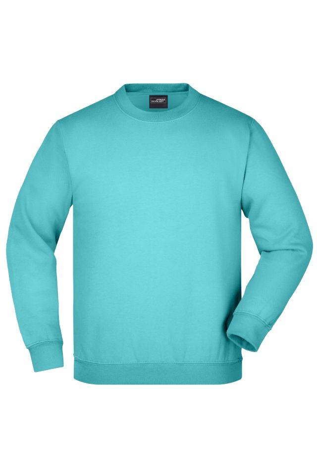 Round-Sweat Heavy Junior Klassisches Komfort Rundhals-Sweatshirt blau, Gr. XS