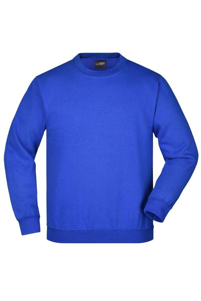 Round-Sweat Heavy Junior Klassisches Komfort Rundhals-Sweatshirt blau, Gr. XS