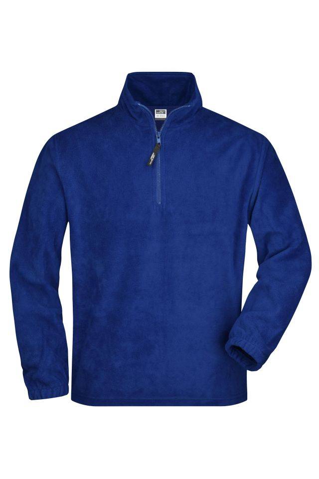 Half-Zip Fleece Sweatshirt in schwerer Fleece-Qualität blau, Gr. S