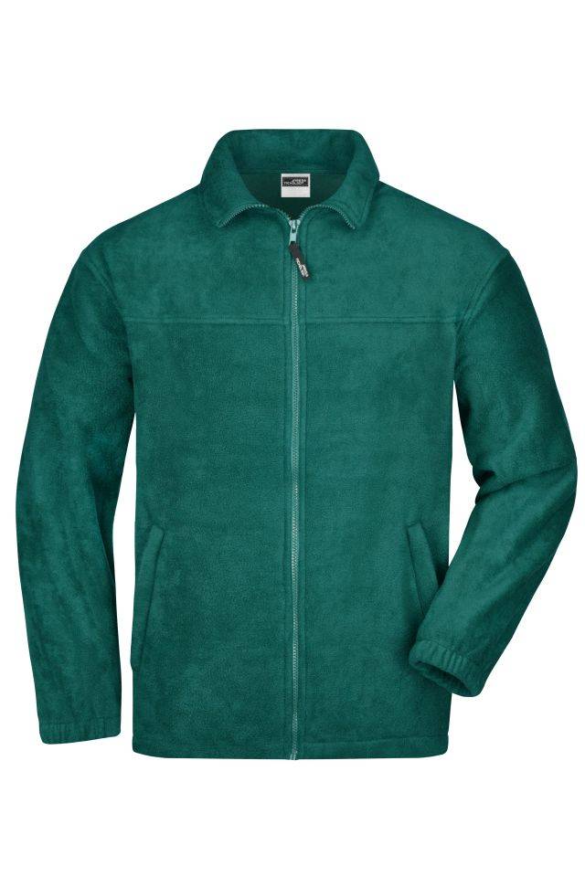 Full-Zip Fleece Jacke in schwerer Fleece-Qualität grün, Gr. 3XL