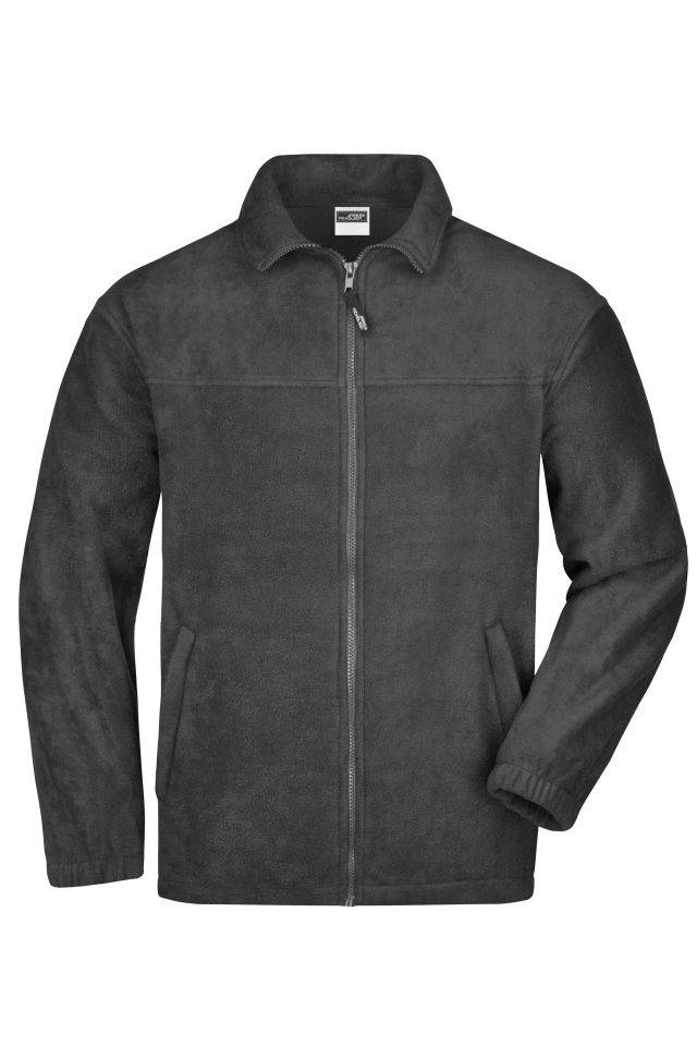 Full-Zip Fleece Jacke in schwerer Fleece-Qualität grau, Gr. M