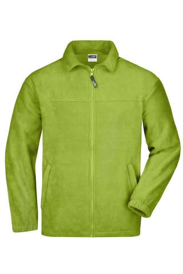 Full-Zip Fleece Jacke in schwerer Fleece-Qualität grün, Gr. XXL