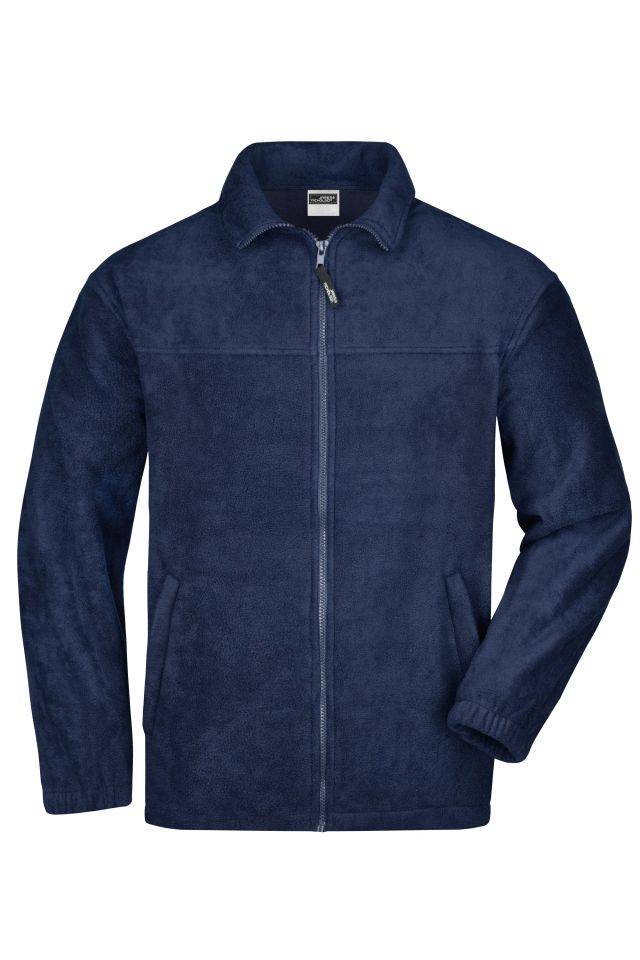 Full-Zip Fleece Jacke in schwerer Fleece-Qualität blau, Gr. L