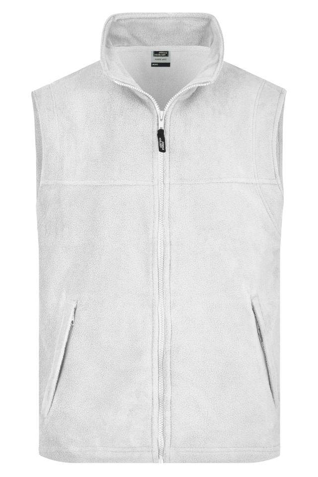Fleece Vest Wärmende Weste in schwerer Fleece-Qualität weiß, Gr. L