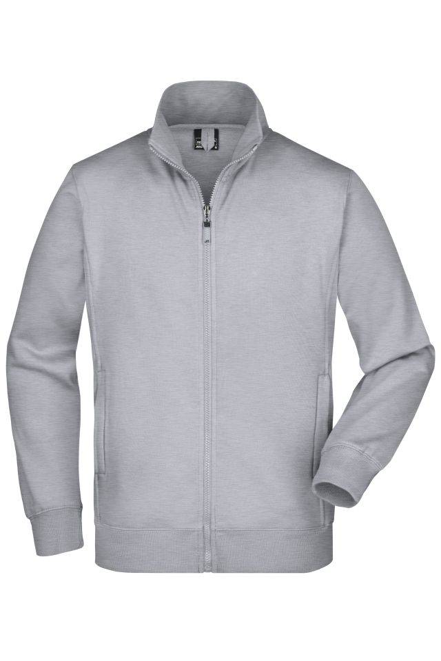 Men's Jacket Sweat-Jacke aus formbeständiger Sweat-Qualität grau, Gr. M